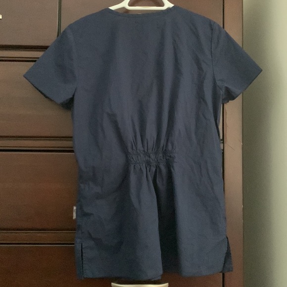 Koi by Kathy Peterson navy Betsey scrub top - Picture 7 of 9